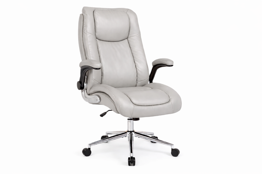 Ergonomic PU Leather Executive Office Chair - Grey