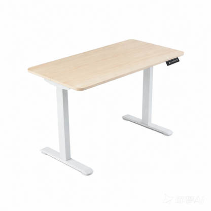 Electric Standing Desk – White Maple